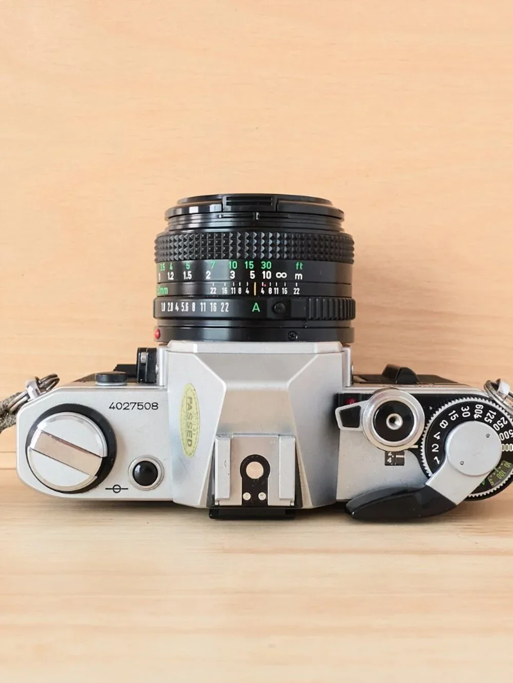 Vintage Canon AE-1 35mm SLR Film Camera 50mm Lens Canon Speedlite Flash Tested - Picture 6 of 11